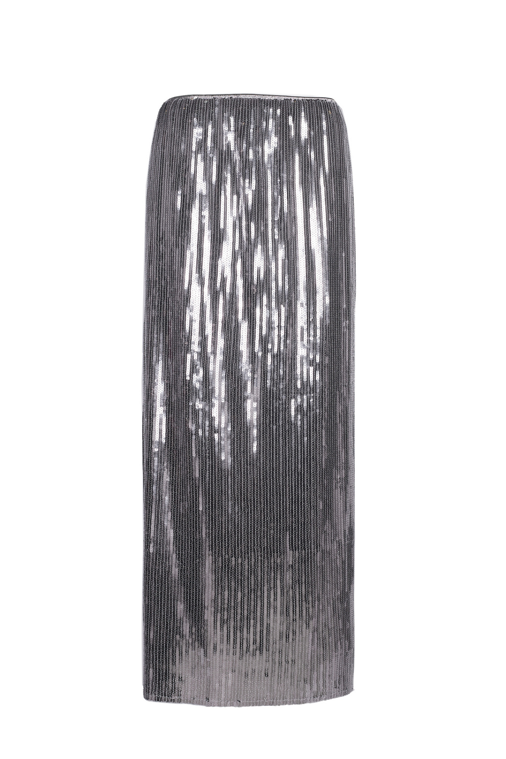 Серебряная юбка с пайетками